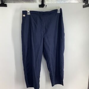 Duck Head Sport Women Navy Blue DHX-Dry Cropped Performance Pants Size 12 Capris